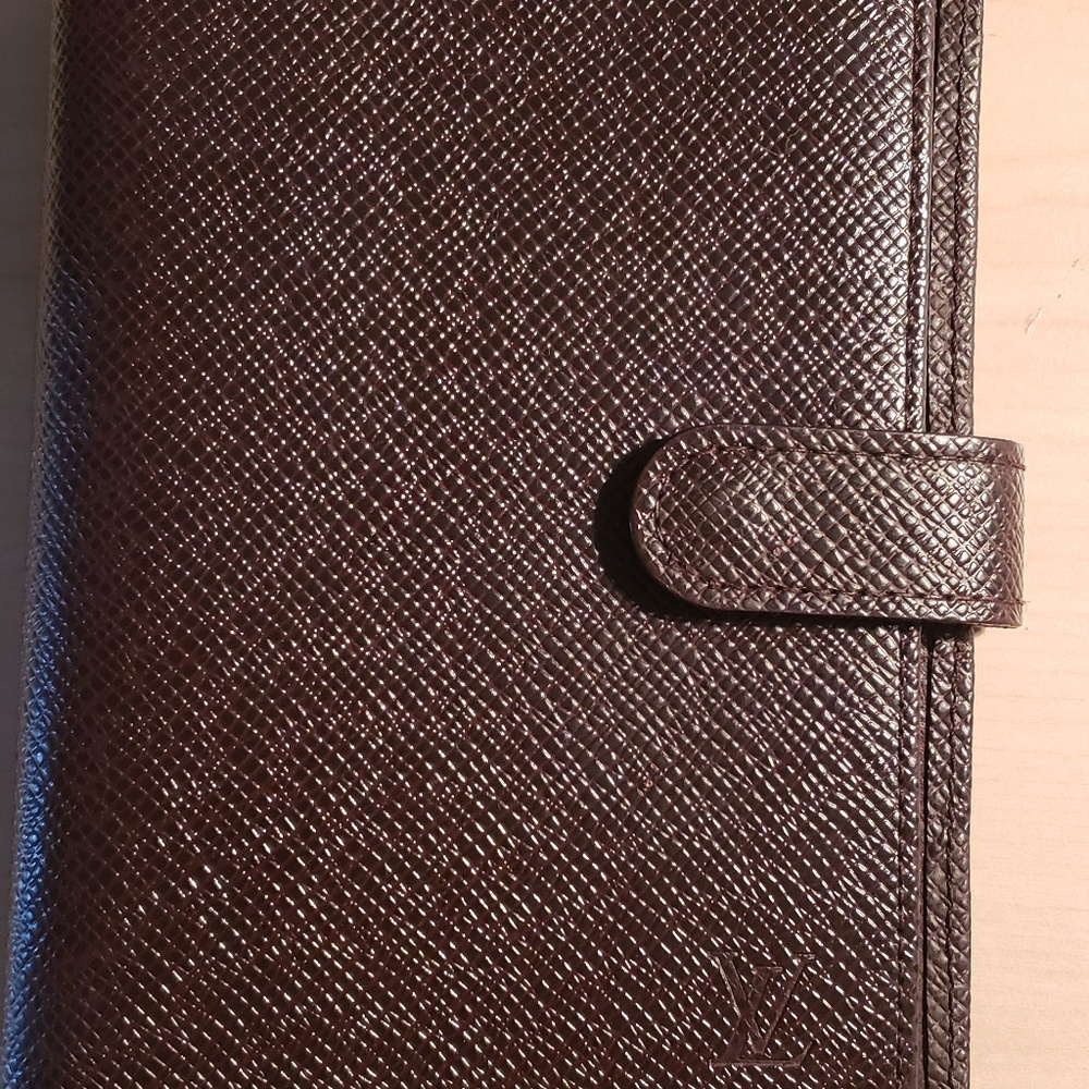 Louis Vuitton Purple Taiga Leather Agenda PM